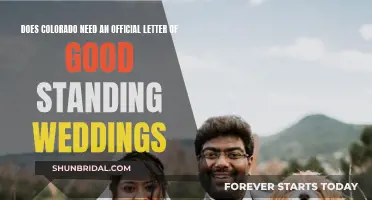 Colorado Weddings: Official Letter of Good Standing Needed?
