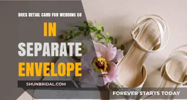 Should Wedding Detail Cards Be Sent in a Separate Envelope?