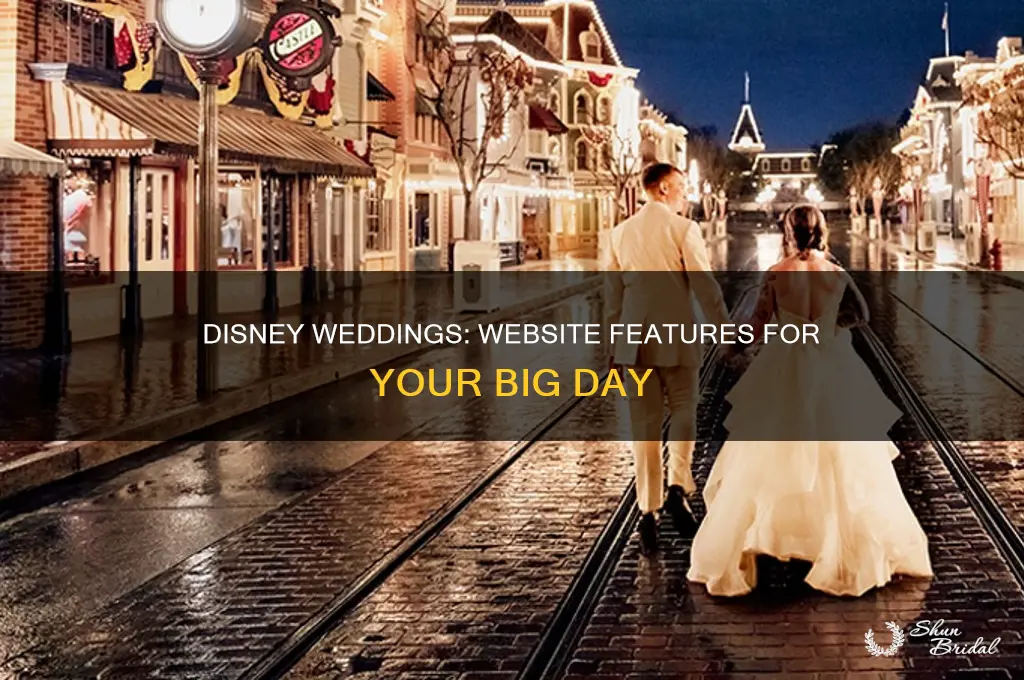 does disney have wedding websites