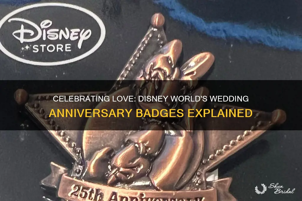 does disney world have wedding anniversary badges