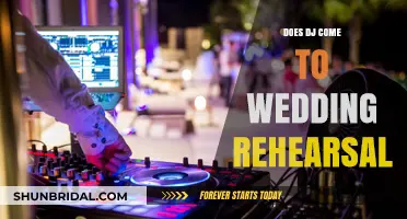 DJ's Role at Wedding Rehearsal Dinner