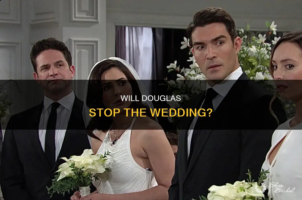 does douglas stop the wedding