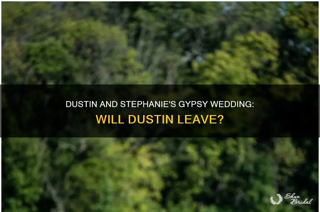 does dustin leave stephanie gypsy wedding