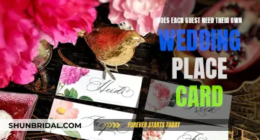 Wedding Place Cards: Necessary for Each Guest?