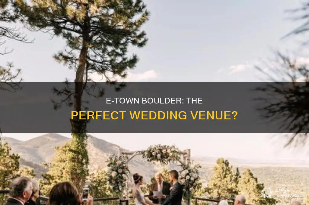 does etown boulder do wedding events