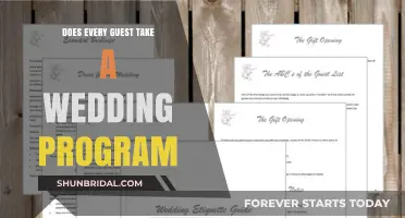 Should Every Wedding Guest Receive a Program? Etiquette Explained