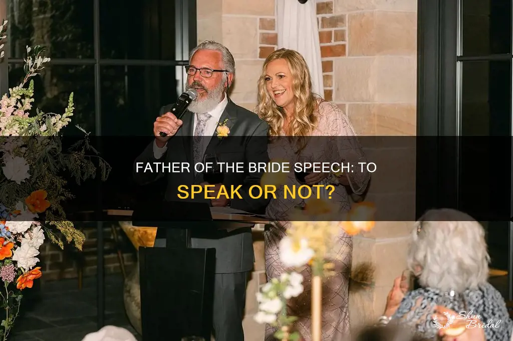 does father of bride speak at wedding