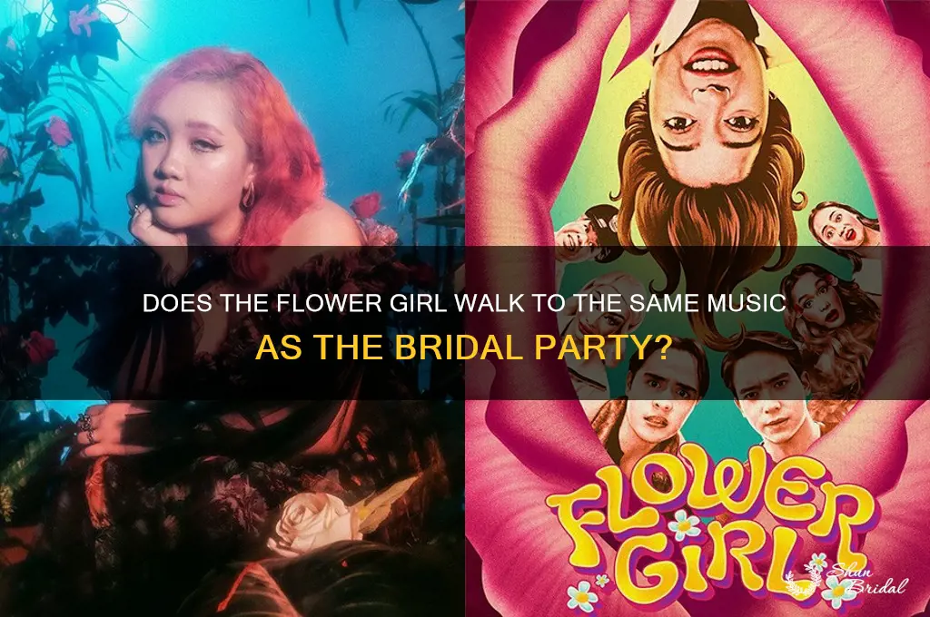 does flower girl walk to same music