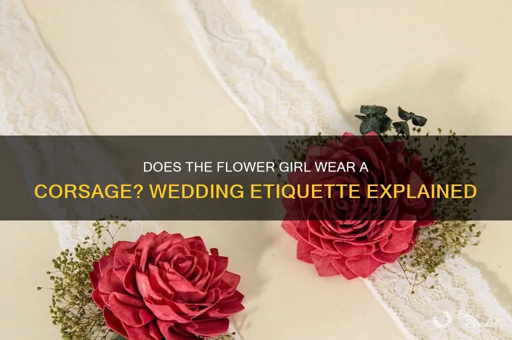 does flower girl wear corsage