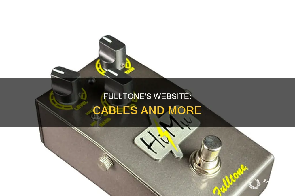 does fulltone have cables on wed site