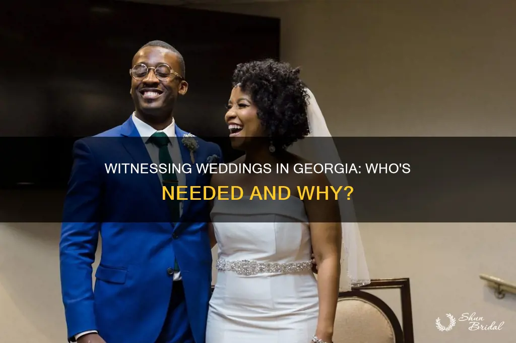 does ga require witnesses at a wedding