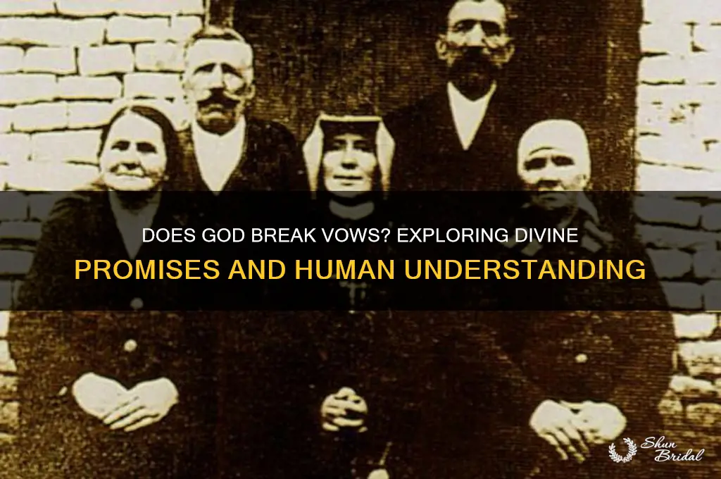 does god break vows