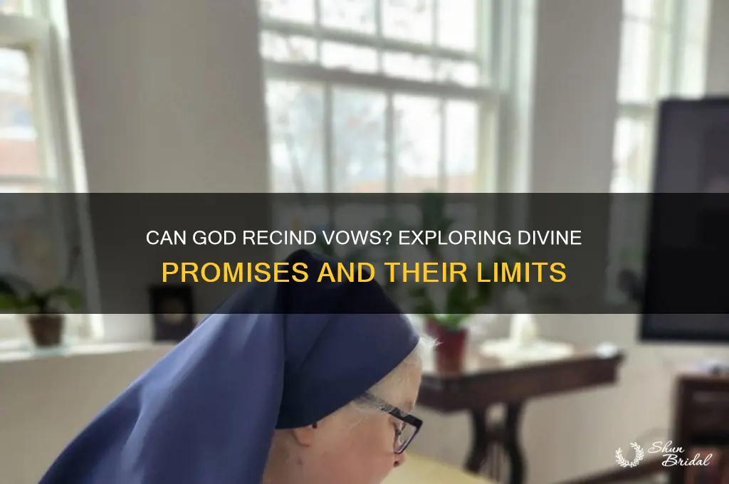 does god recind vows