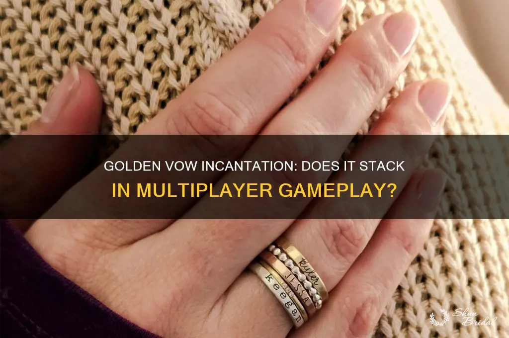 does golden vow incantation stack in multipolayer