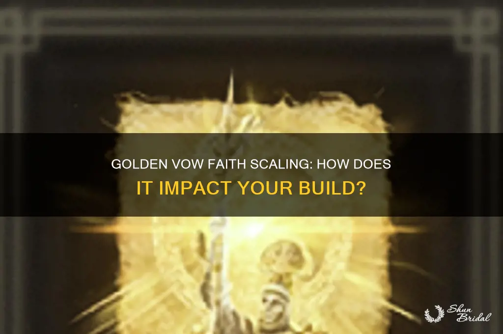 does golden vow scale with faith