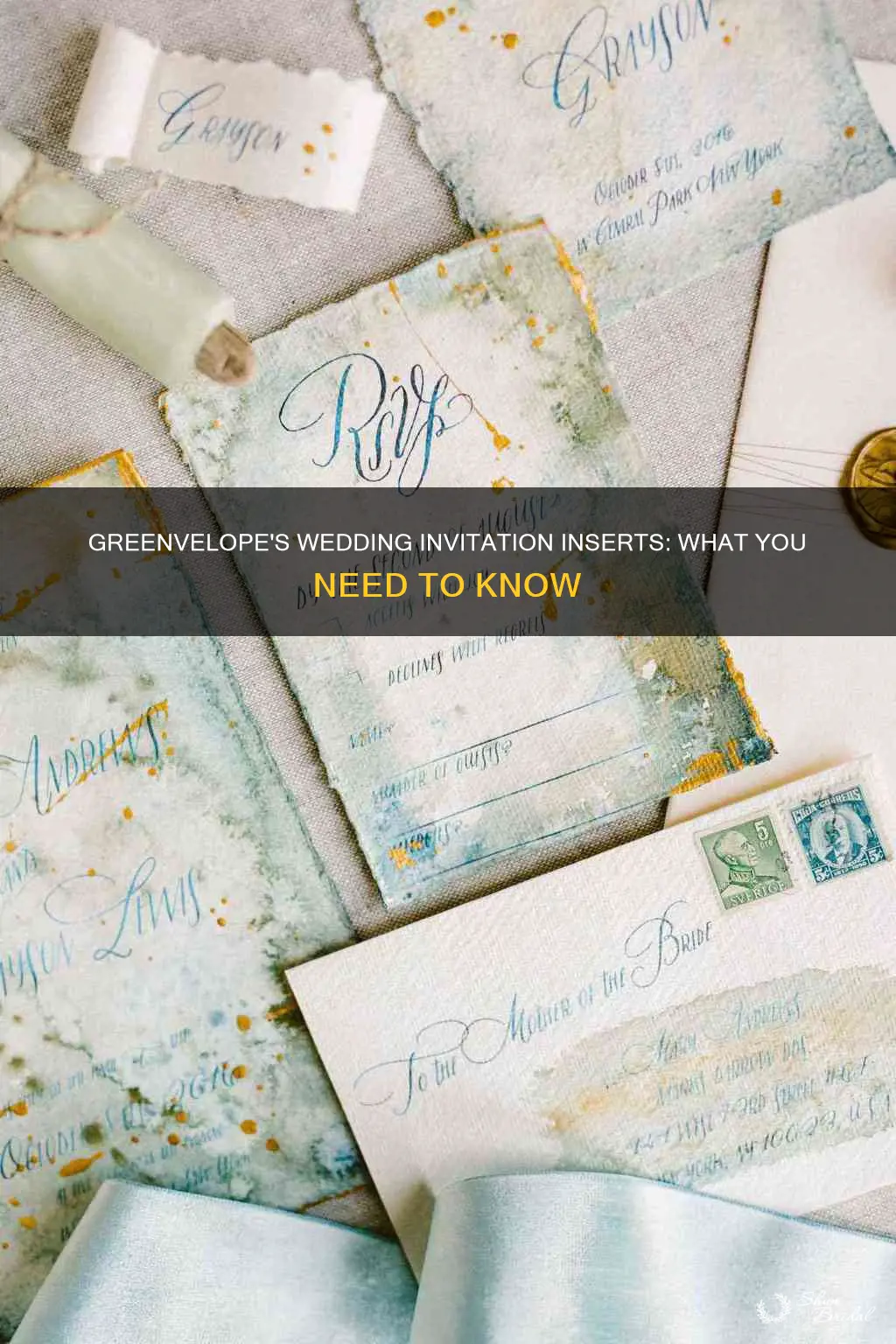 does greenevelope offer inserts for wedding invitations