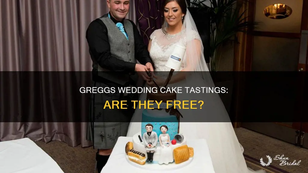 does greggs charge for wedding cake tastings