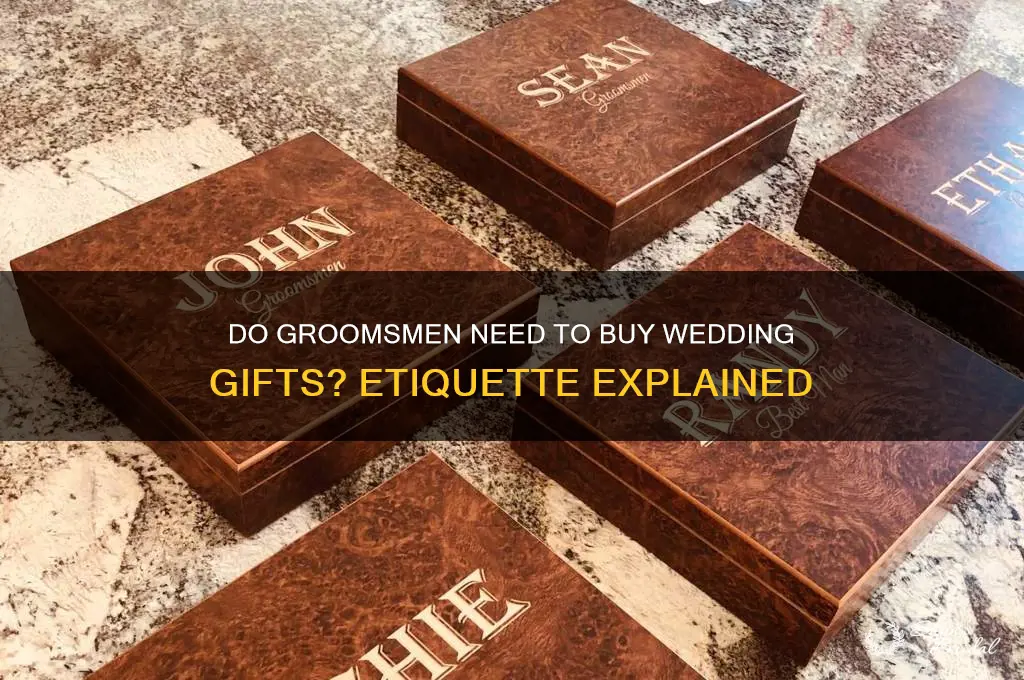 does groomsmen buy wedding gift
