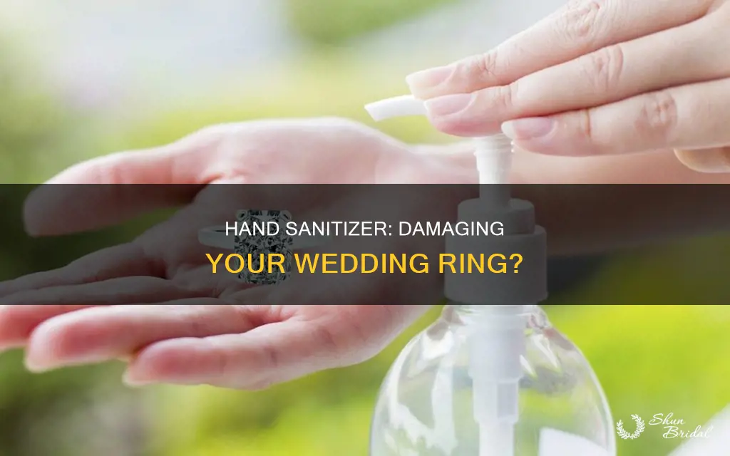 does hand sanitizer damage wedding rings