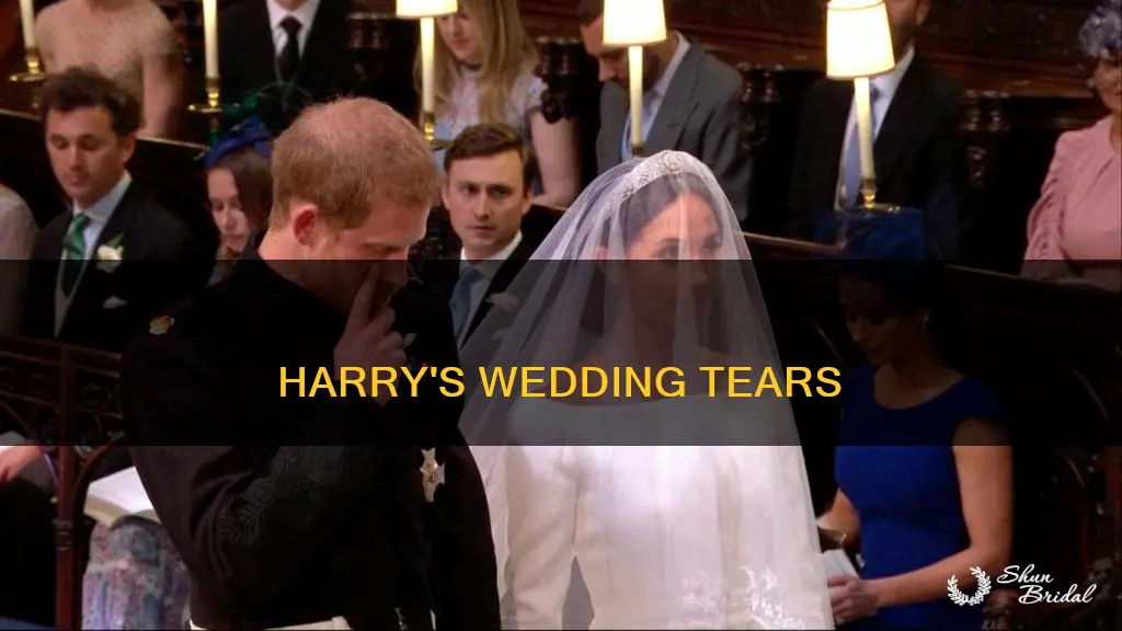 does harry cry at wedding