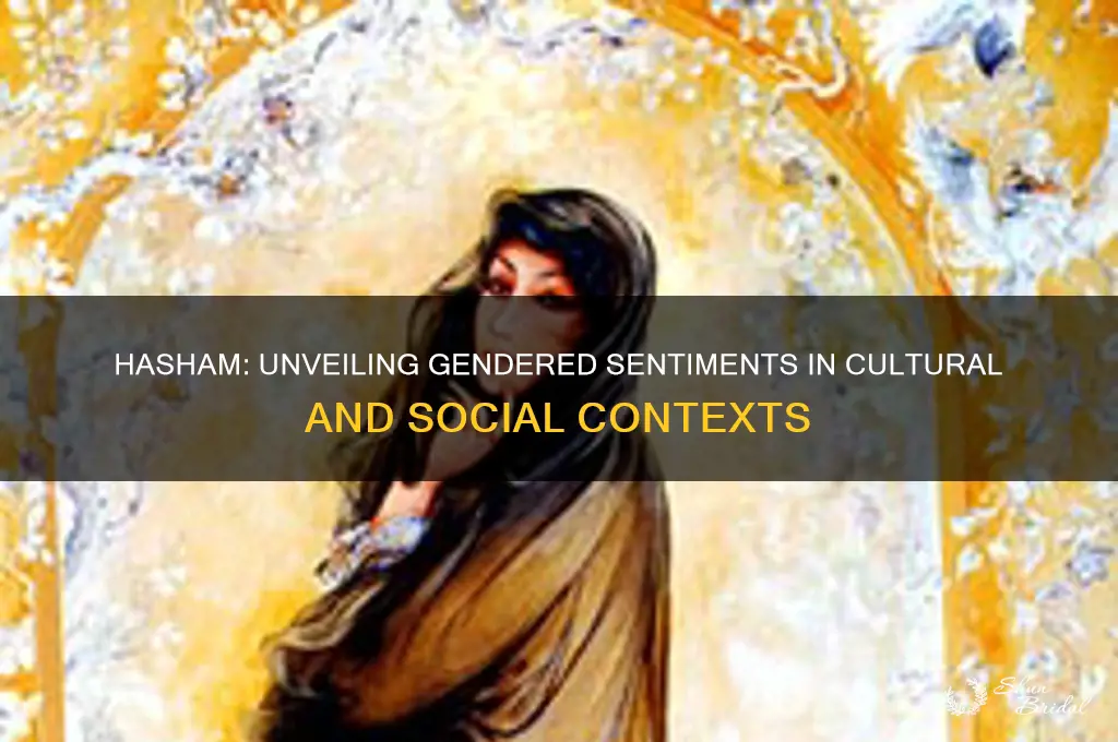 does hasham a gendered concept veiled sentiments