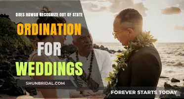 Hawaii's Out-of-State Wedding Ordinations: Are They Recognized?