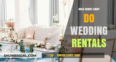 Hobby Lobby Wedding Rentals: All You Need to Know