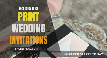 Hobby Lobby: Wedding Invitations, Printing, and Customization Options