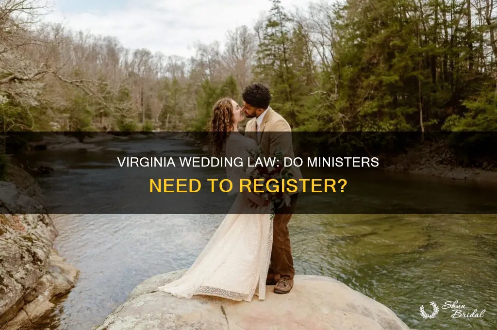 does in state minister have to register before wedding virginia