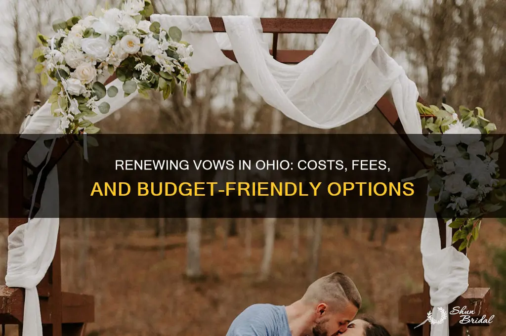 does it cost anything to renew your vows in ohio