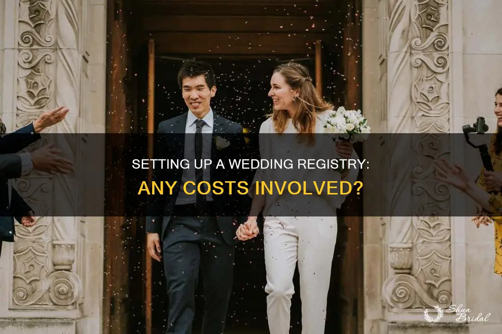 does it cost moeny to set up a wedding registry