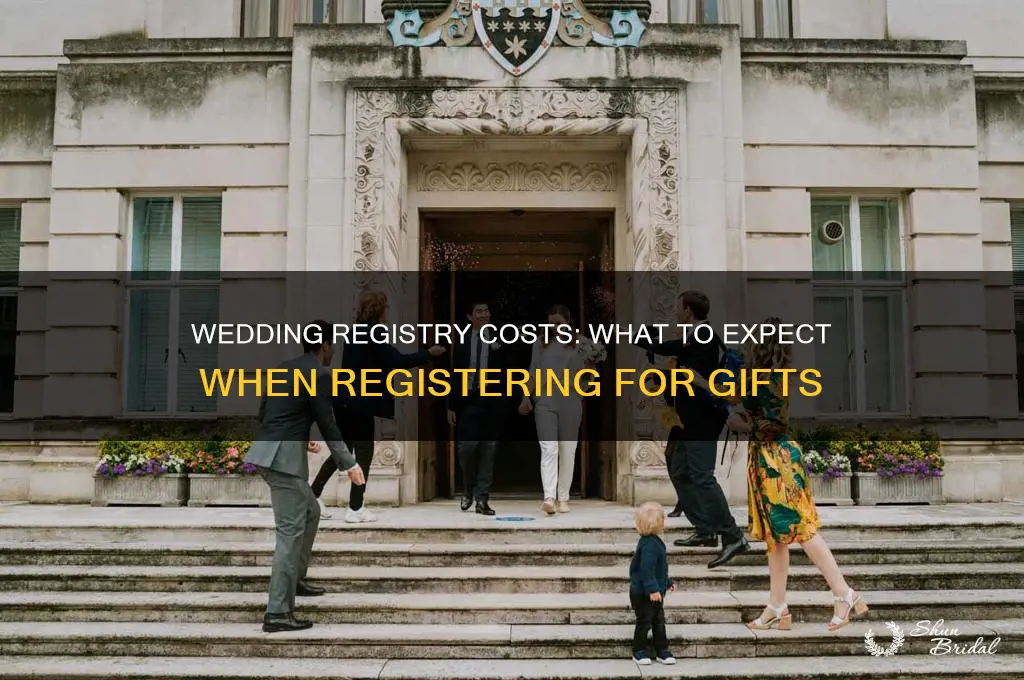 does it cost to register for a wedding
