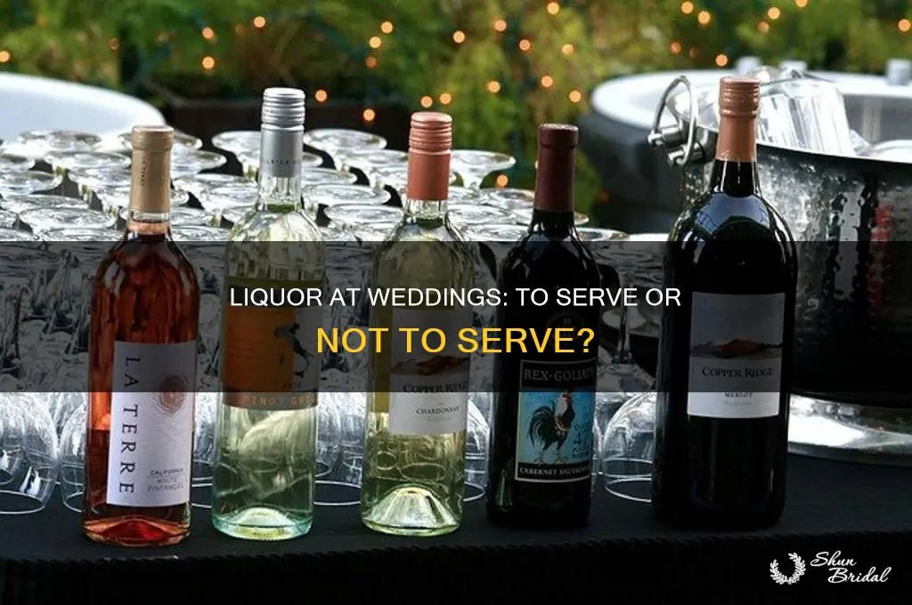 does it matter if liquor is served at a wedding