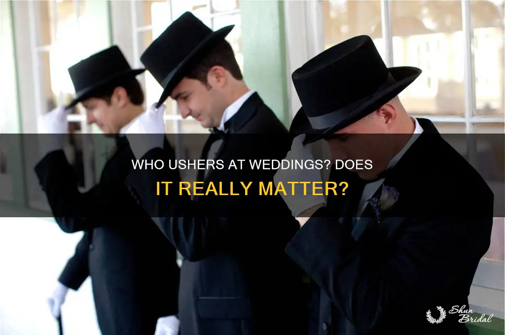 does it matter who a usher at wedding