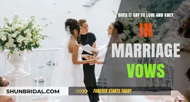Love and Obey in Marriage Vows: Tradition vs. Modern Commitment