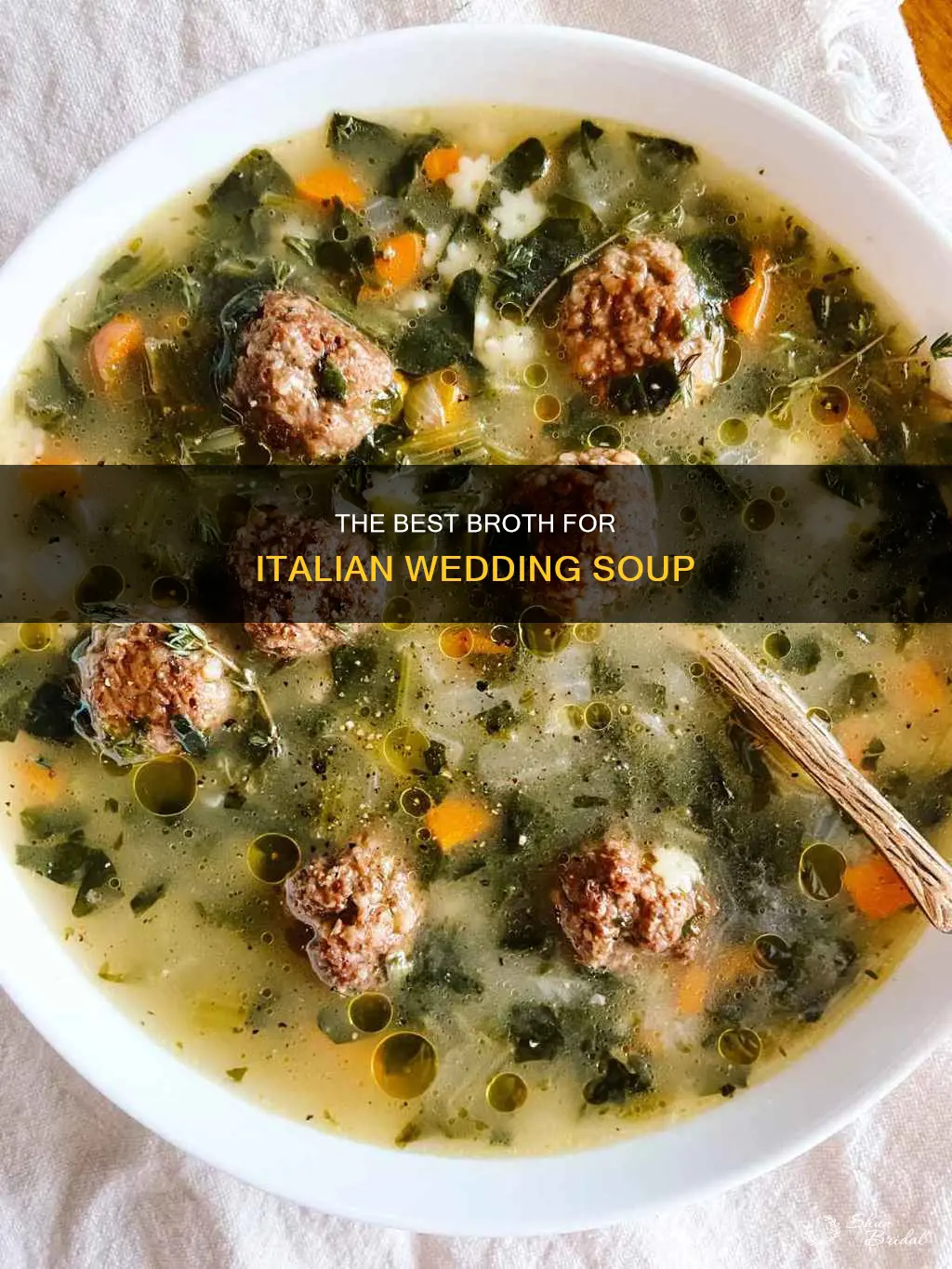 does italian wedding soup use chicken broth