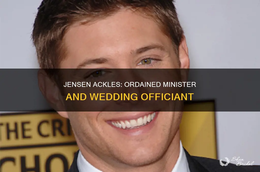 does jensen ackles do weddings