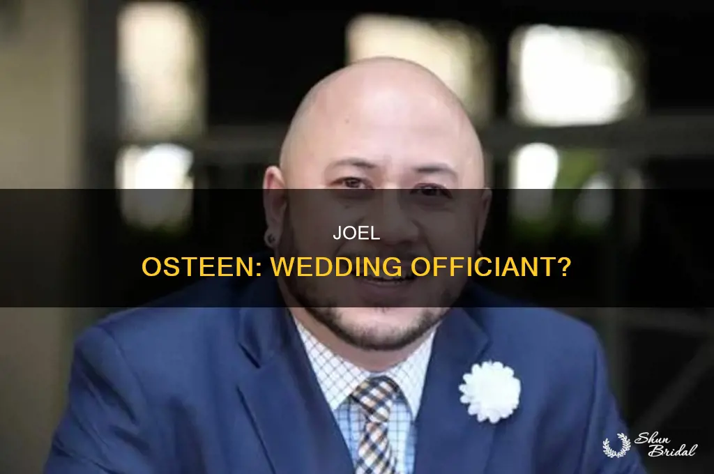 does joel osteen do weddings