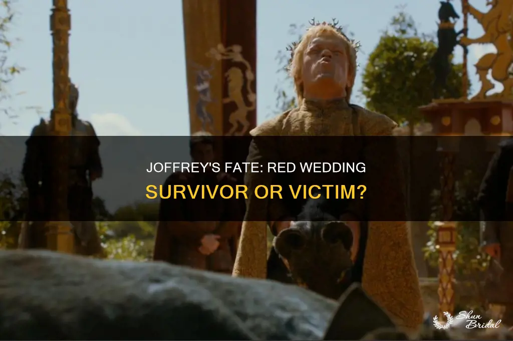 does joffrey die at the red wedding