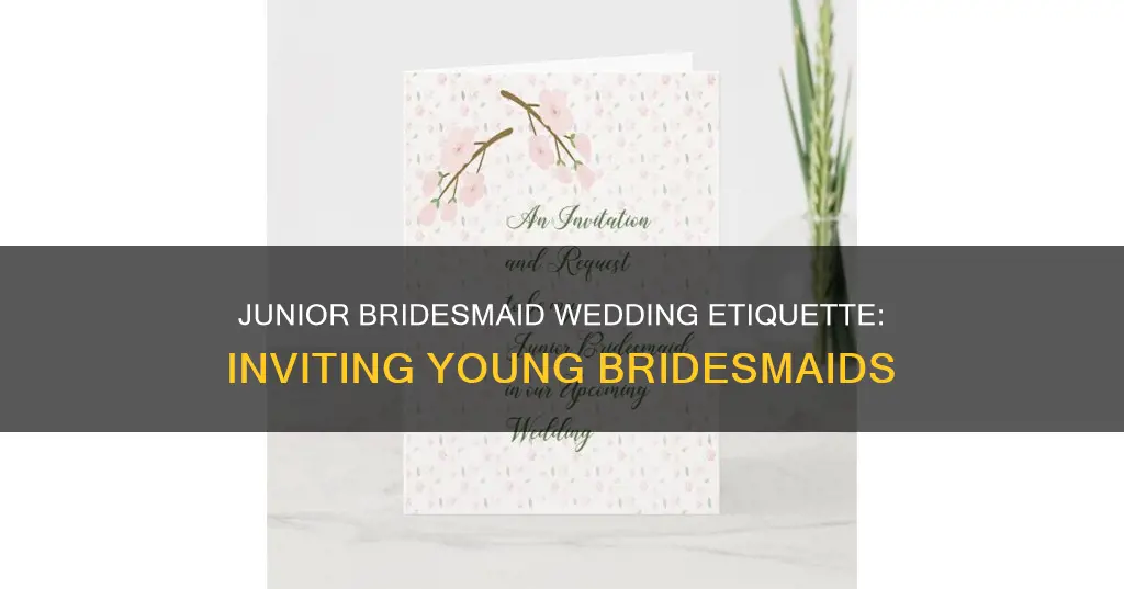 does junior bridesmaid receive own wedding invitations