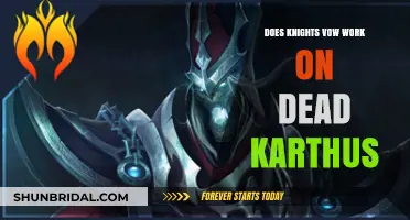 Does Knight's Vow Heal or Affect Dead Karthus in League?