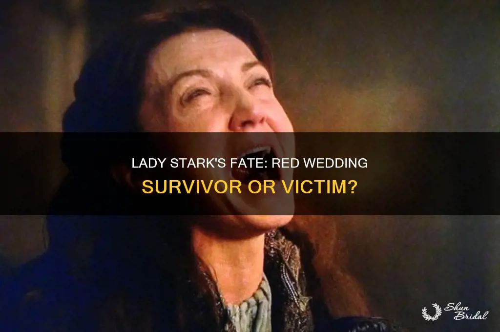 does lady stark die at the red wedding