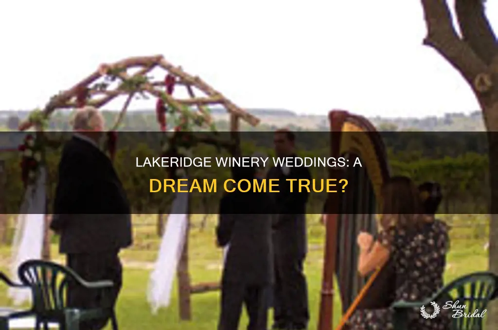 does lakeridge winery do weddings