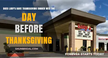 Luby's Thanksgiving Dinner: Available on Wednesday Before the Holiday?