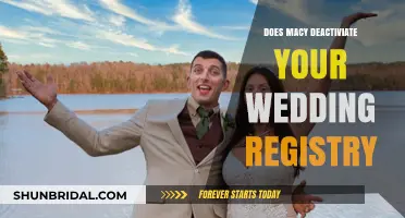 Macy's Wedding Registry: Deactivation and You