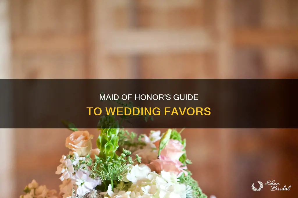 does maid of honor do wedding favors
