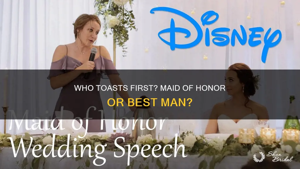 does maid of honor or best man toast first