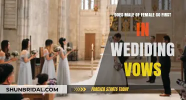 Who Speaks First in Wedding Vows: Male or Female?