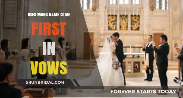 Whose Name Comes First in Wedding Vows: Man or Woman?