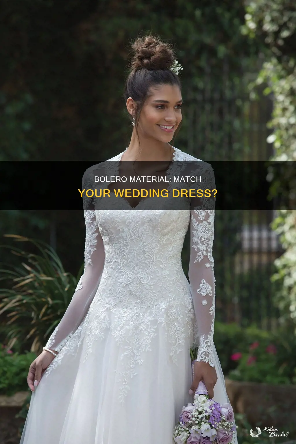 does material for bolero have to match wedding dresss